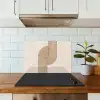 Symmetrische bocht - Koperkleurig keuken achterwand spatscherm klein -sfeer2