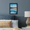 Landschap - Winter - Meer - Bergen - Uitzicht - IJs fotolijst zwart zonder passe partout klein -sfeer3