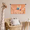 Vogel - Bloesemtakken - Warm - Kleurrijk Wandkleed katoen klein -wsfeer5_kind