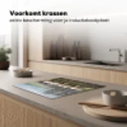 Schapen - Rij - Weide - Dieren - Platteland Inductie beschermer vinyl 3mm middel -sfeer1