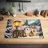 Kerstdorp - Huizen - Sneeuw - Kerst Inductie beschermer vinyl 3mm klein -sfeer5
