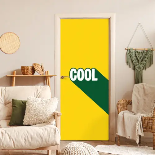 Cool - Geel - Groen deurposter klein -sfeer2