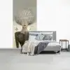 Pluis - Vrouw - Beige fotobehang vinyl groot -slaapkamer