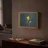 Koning - Portret - Druipende gele verf Light Box met batterij (Wandlamp) middel -sfeer1