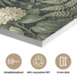 Jungle - Bladeren - Botanisch - Groen PET vilt klein -closeup_DE