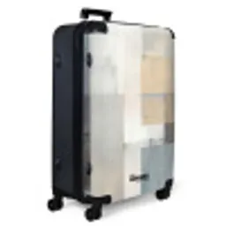 Rechthoeken - Abstract - Blauw NBS - Large koffer - Volwassenen Unisex groot -product1