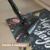 Feestelijk - Kerstgroet - Kleurrijk Deurmat klein -reinigen_FR