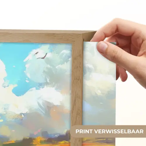 Schaap - Weide - Bloemen Light Box met batterij (Wandlamp) middel -USP_websiteprintNL