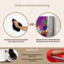 Kameleon - Dieren - Neon - Kleur keuken achterwand spatscherm klein -gebruiksaanwijzing_DE