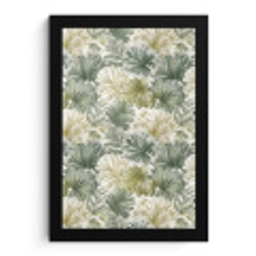 Bladeren - Botanisch - Groen fotolijst zwart zonder passe partout klein 224 -3d