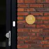 Mosterdgeel - Klassiek Naambord Rond klein -sfeer1-rond-XS