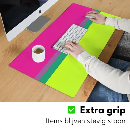 Strepen - Modern - Kleurrijk Muismat XXL klein -sfeer3