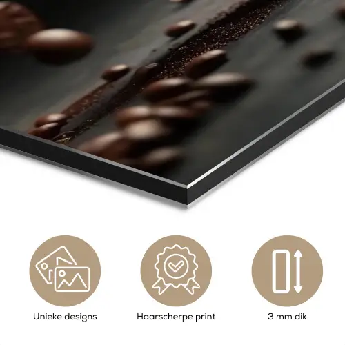 Cappuccino - Kop - Bonen - Bruin aluminium wit klein -closeup_NL