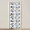 Borden - Bomen - Planten - Blauw deurposter klein 289 -3d_beige