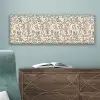 Abstract - Beige - Patroon - Donkerbruin canvas 2cm klein 828 -sfeer4