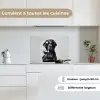 Hond - Zwart - Wijnglas - Zonnebril keuken achterwand spatscherm klein -sfeer4_FR