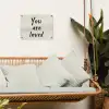Minimalistisch - Beige - Love tuinposter los doek klein -sfeer7