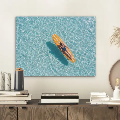 Surfboard - Water - Badpak - Oranje PET vilt klein -sfeer1