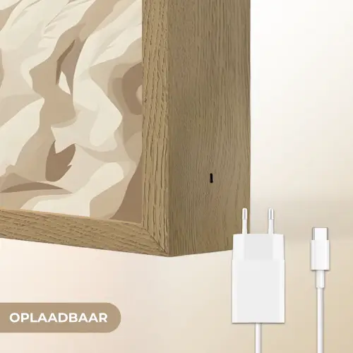 Boek - Illustratie - Tulpen - Koffie Light Box met batterij (Wandlamp) middel -USP_websiteoplaadbaarNL