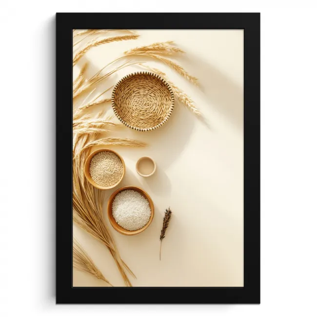 Granen - Hout - Kom - Beige KitchenYeah - Keuken - Fotolijst klein -3d