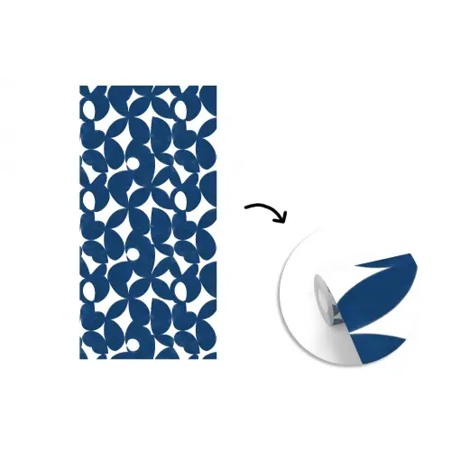 Modern - Geometrisch - Blauw fotobehang vinyl groot 64 -3d