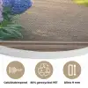 Doorkijk - Tuin - Raam - Hortensia - Bloemen Akoestische PET Vilt - Rond klein -closeup_NL