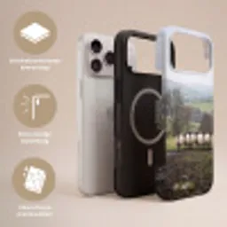 Schapen - Rij - Weide - Dieren - Platteland Toughcase MagSafe Apple iPhone 17 Pro Max klein -USP_Lagen_NL