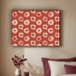 Madelief - Retro - Terracotta Textielframe zwart klein 947 -sfeer1