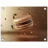 Chocolade - Macarons - Eten - Snoep tuinposter los doek klein -3d