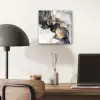 Marmer - Goud - Abstract - Zwart Wit - Luxe aluminium wit klein -sfeer5