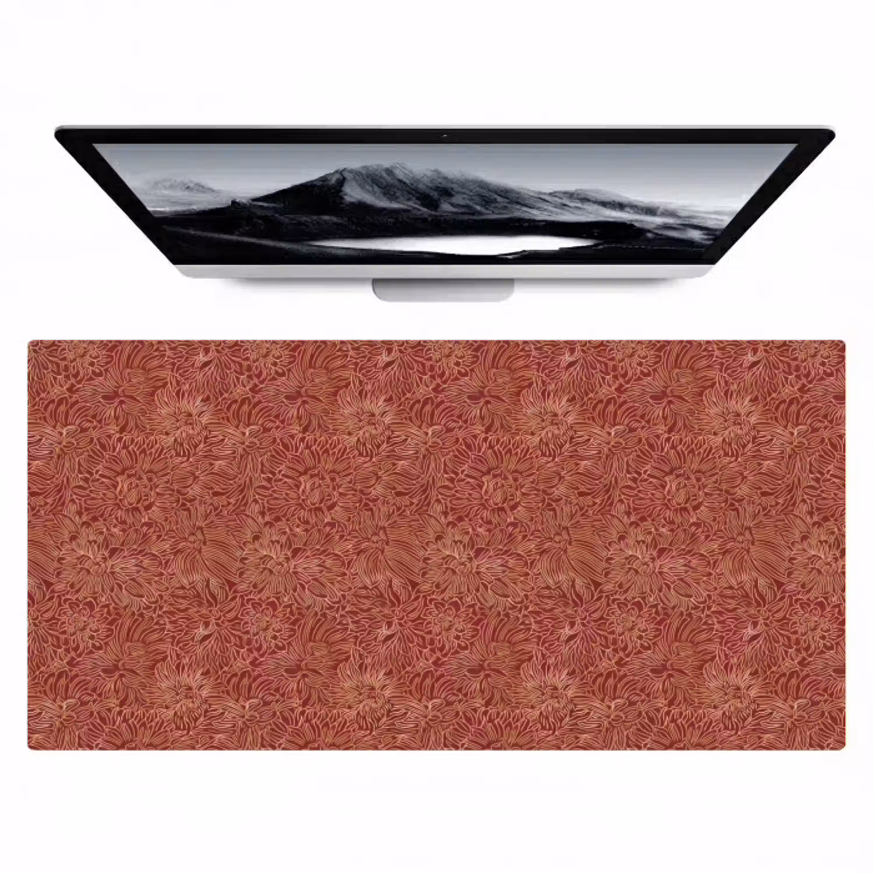 Bloemen - Motief - Rood Muismat XXL klein 681 -zzz3d