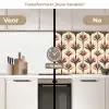 Waaier - Motief - Kleurrijk keuken achterwand 2 middel 871 -voor-na2_NL