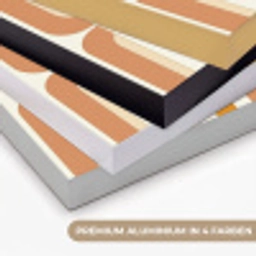U-vorm - Retro - Oranje Textielframe zwart klein 947 -USP_kleurenDE