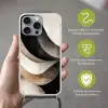 Abstract - Golven - Zwart - Verweerd Hoesje iPhone 16 Pro Max met koord klein -sfeer2_NL