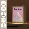 Poolvos - Sneeuw - Roze Light Box met kabel (Kinderlampje) klein -USP_NL
