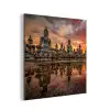 Boeddha beelden - Zonsondergang - Water - Boeddhisme aluminium wit klein -3d