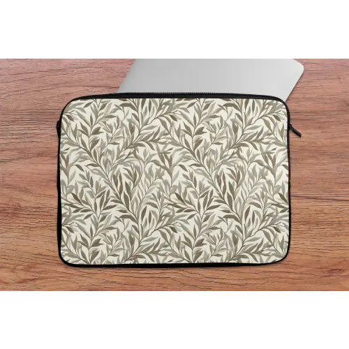 Takken - Botanisch - Taupe laptophoes neopreen klein 279 -tafel