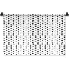 Wit - Zwart - Stippen - Patroon Wandkleed katoen klein 269 -zz3d