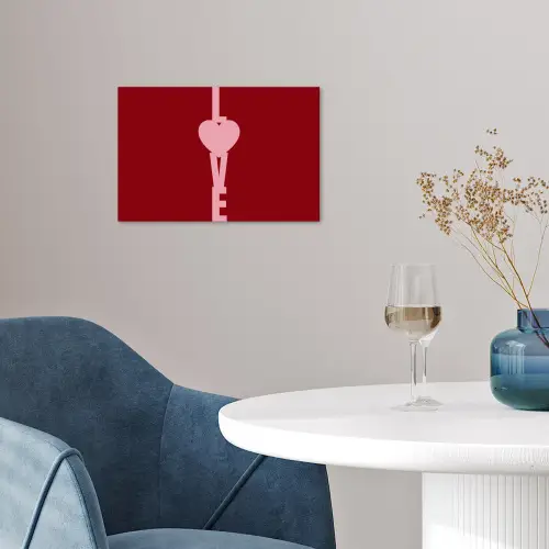 Love - Hart - Rood poster papier klein -sfeer3