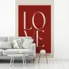 Love - Rood - Minimalistisch fotobehang vinyl groot -woonkamer