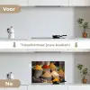 Kruiden - Ton - Specerijen - Geel - Bruin keuken achterwand spatscherm klein -voor_na_NL