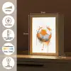 Voetbal - Abstract - Oranje - Verfspatten Light Box met kabel klein -USP_NL