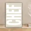 Wit - Chef - Decoratie - Japandi canvas 2cm klein -sfeer1