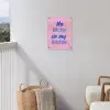 Quote - Blauw - Lettertype - Keuken tuinposter los doek klein -sfeer8