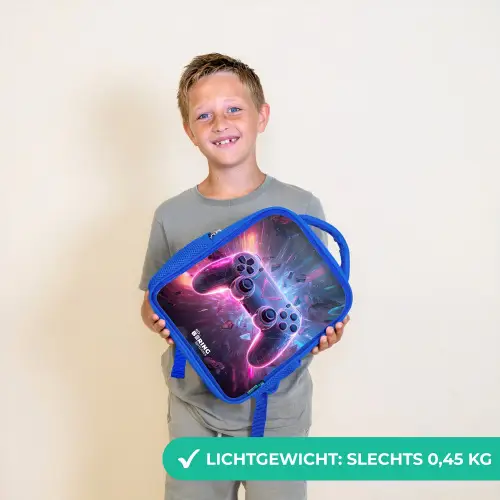 Game - Controller - Neon Kinderrugzak - Blauw middel -sfeer1_NL