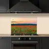 Klaprozen - Landschap - Rood - Bloemen keuken achterwand spatscherm klein -sfeer1