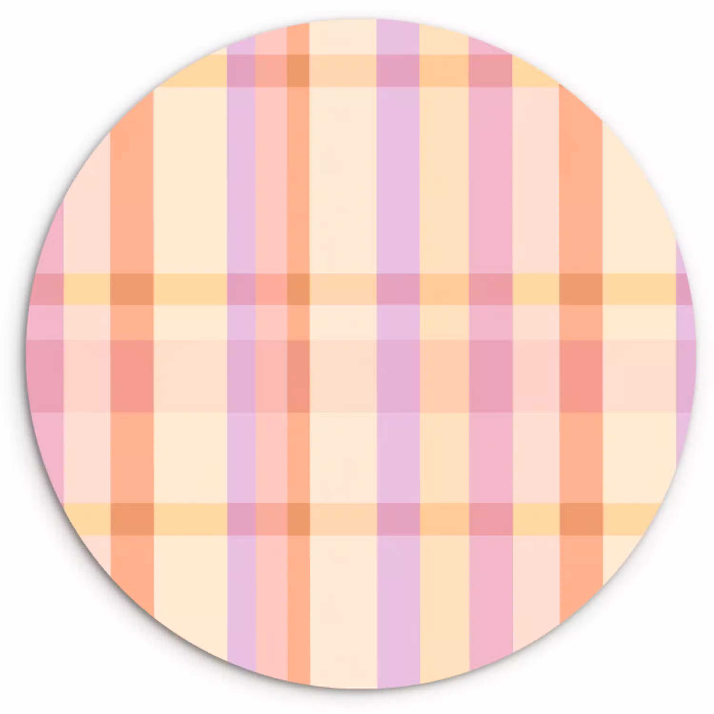Pastel - uitpatroon - Geometrisch Wandcirkel kunststof plaat 5mm dik klein 188 -3d