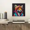 Graffiti - Vos - Jas - Pop art aluminium wit klein -sfeer1