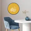 Citroenen - Illustratie - Minimalistisch - Geel Fotolijst rond zonder passe partout klein -sfeer2