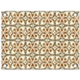Siertegel - Patroon - Bruin tuinposter los doek klein 239 -3d
